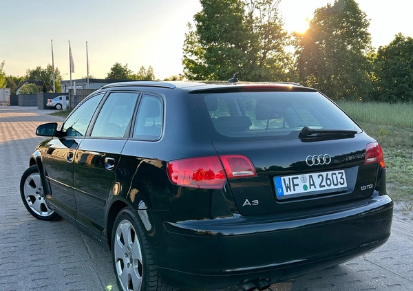 Audi A3 cena 19999 przebieg: 212149, rok produkcji 2007 z Czersk małe 497